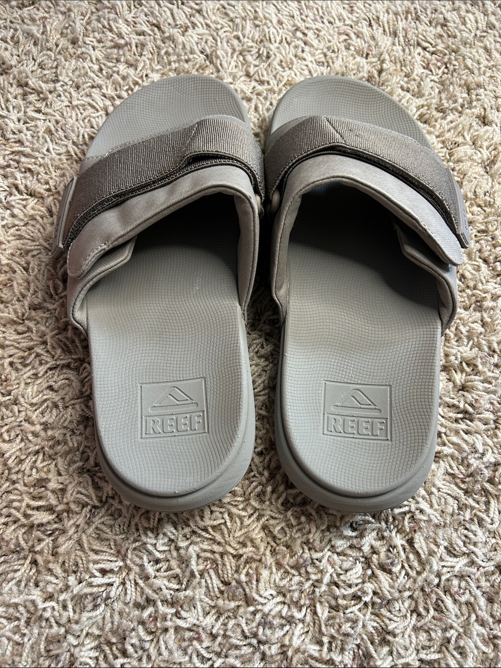 Reef men’s the sojourn shade greens grey slides - Picture 2 of 4